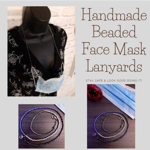 Handmade Beaded Face Mask Lanyards